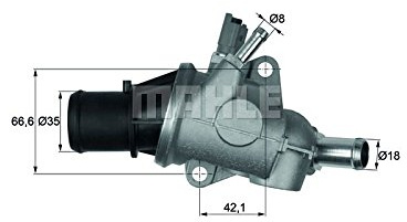 MAHLE TI 167 88 Thermostat, Kühlmittel - für Alfa Romeo 147 (937), u.a.
