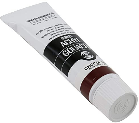 Turner Colour Works Acryl Gouache Artist Acrylic Paint - Single 40 ml Tube - Chocolate