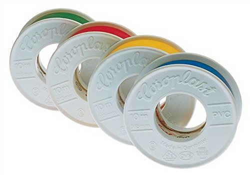 Isolierband schwarz B.15mm L.10m säurebeständig COROPLAST, 20 Stück
