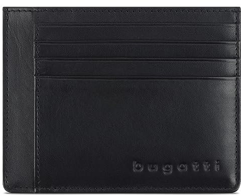 bugatti Primo Kartenetui 8CC – Herren Leder Kreditkartenetui - Credit Card Holder Wallet, Schwarz FormularbeginnFormularende