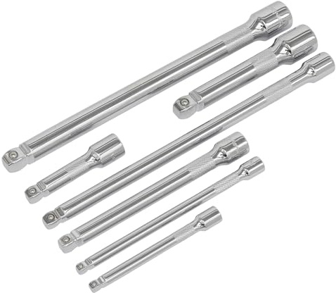 Sealey Ak770 Wobble/Rigid Extension Bar Set 7Pc 1/4 3/8 and 1/2Sq Drive
