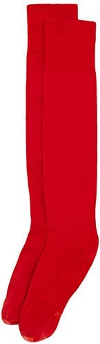 Mitre Adult Mercury Plain Football Sports Socks | Football Team Kit | Lightweight Long Sock | Breathable Sports Sock, Scarlet, Senior (7 UK - 12 UK)