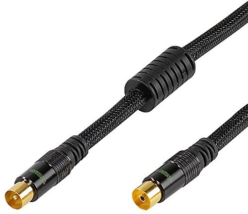 Vivanco Antennenkabel (110 dB) 1,5 m schwarz