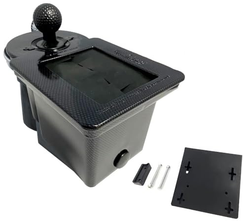 Club Clean Kraft with Universal Bracket Kit - Golf Club and Ball Cleaner/Washer - Nylon Brushes - Carbon Fiber