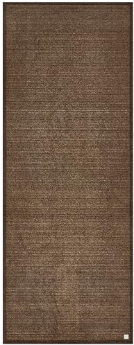 Barbara Becker Fussmatte innen waschbar, moderne Fußmatte für Eingang Tür Terrasse, einfarbige Türmatte , Farbe:Sandy Brown, Größe:67 x 170 cm