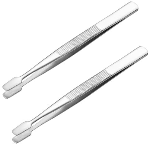 2pcs Timbre Pinces Pincettes Philatélie Outils ()
