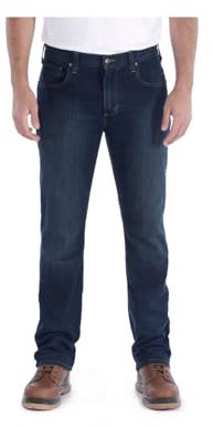 Carhartt, Herren, Rugged Flex® Jeans mit 5 Taschen, gerader Passform und schmal zulaufendem Bein, Erie, W36/L36