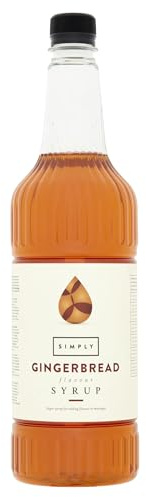 Simply Gingerbread Syrup, Vegan & Nut Free Flavoured Syrup for Coffee, Cocktails & Baking (1 Litre)