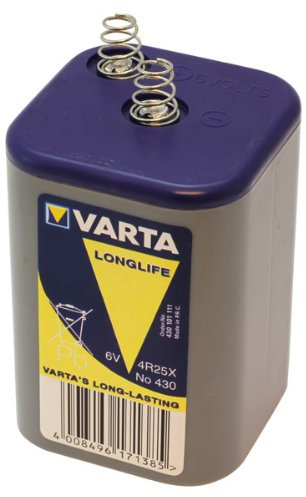 Blockbatterie Batterie Varta Longlife Plus Type : 430 / V430, 4R25X, 430 101 111, 430101111 Spannung: 6V Kapazität 7500 mAh PDA-Punkt