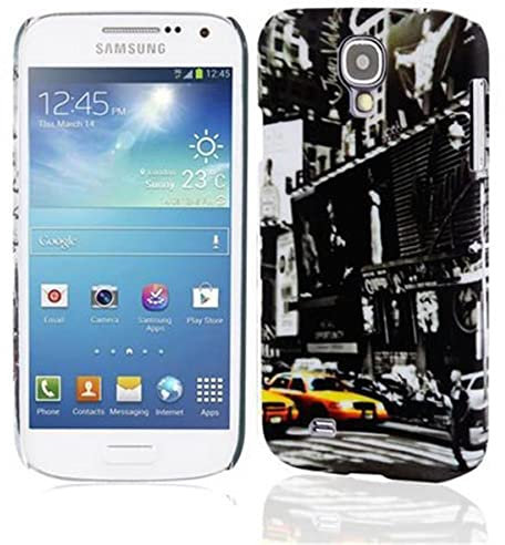 Cadorabo Hülle kompatibel mit Samsung Galaxy S4 MINI Schutzhülle TPU Silikon Case Muster Design Anti Rutsch Slim Kratzfest Stabiles Hardcase mit Rundumschutz Case Hülle für Galaxy S4 MINI in Grau