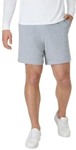 Hanes Mens Jersey Cotton With Pocket Workout-and-training-shorts, Light Steel, Small US