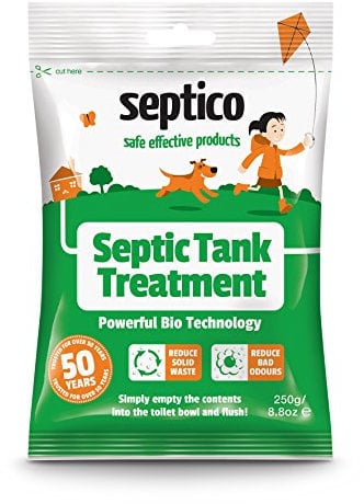 Septico Septic Tank Treatment, Natural-Trusted Over 50 Years, 250g Highly Effective