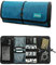 ProCase Organizzatore Cavi da Viaggio Rotolo, Borsa Accessori Elettronici con Tasche per Hard Disk Esterno, USB, Cavi di Ricarica, Caricabatterie USB, Schede di Memoria SD, Auricolare –Teal