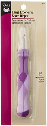 Dritz Nahtaufreißer mit gekrümmter Klinge Groß mit ergonomischem Design 1-Pack violett