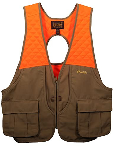 Gamehide Gamebird Ultra-Light Upland Jagd-Vogel-Weste, Hellbraun/Orange, Größe XL