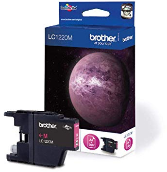 Brother LC-1220M Inkjet Cartridge, Magenta, Single Pack, Standard Yield, Includes 1 x Inkjet Cartridge, Brother Genuine Supplies