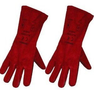 Large Red Stove Fire and Barbecue Gloves
