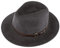 Alpenleder Fedora Hut Siena | Handgefertigter Wollhut Filzhut Wollfilzhut Hut Hat Herren (L (59-60 cm), Steel Grey)