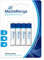 MediaRange MRBAT101 Batteries micro premium L03 4 pièces Type de batterie Alkaline 1, 5 Volt AAA bleu et blanc