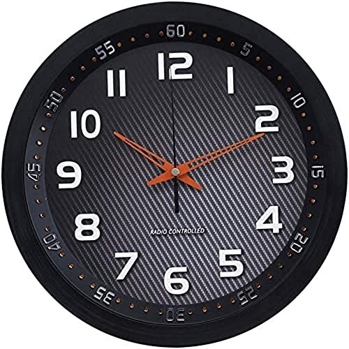 Technoline, WT 8972 Funk-Wanduhr, Ø 30cm, schwarz