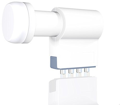 Nabo Quad LNB 400 HDTV Sat Signalempfänger 4-Fach 40mm 0,2dB Wetterschutzgehäuse