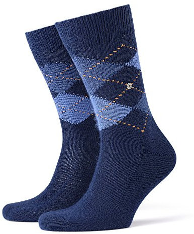 Burlington Herren Socken Preston M So weich und warm gemustert 1 Paar, Blau Royal Blue 6000, 40-46