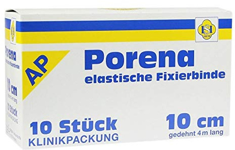 Porena Elast.Mullbinde 10 cm Weiß o.Cello