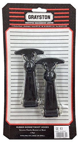 GRAYSTON Set rubber bonnet hooks 'Large' 123mm