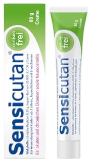 Sensicutan Creme bei Neurodermitis, 80 g Creme | Cortisonfrei Arzneicreme bei Juckreiz, Neurodermitis, Ekzemen, für Kinder ab 3 Jahre