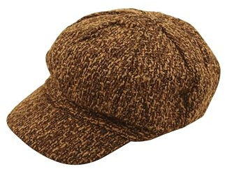 HENBRANDT Child Brown Baker Boy Flat Cap Classic 8-Panel Victorian Newsboy Hat 1920s 1930s Peaky Gangster Newsie Cap Gatsby Hat One Size Fancy Dress Accessories for Boys and Girls
