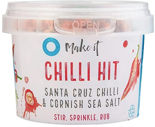 Cornish Sea Salt Pinch Pots - 8 x Tubs - Select Variety (Chilli)