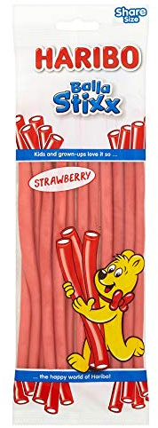 Haribo Strawberry Balla Stixx Sweets, 160g