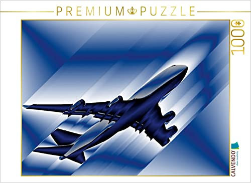 CALVENDO Puzzle Illustration Boing 747 | 1000 Teile Lege-Größe 64 x 48 cm Foto-Puzzle für glückliche Stunden