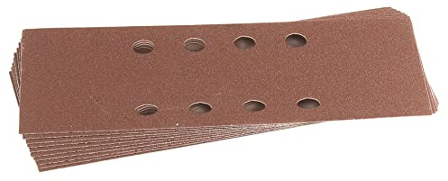 Draper 63630 Ten 60 Grit Aluminium Oxide Sanding Sheets for 63128 Random Orbit Sander 230 x 92 mm , Blue