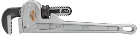RIDGID 47057 Giratubi dritti in alluminio modello 812, chiave per idraulica da 30 cm