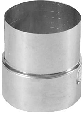 Kamino Flam Reduzierung silber, rostfreie Rohrreduzierung aus Stahl, geprüft nach Norm EN 1856-2, zum Anschluss von 130 mm in ein 120 mm Rohr