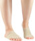 Knitido Dr. Foot Hallux-Valgus-Zehlinge, Füßlinge zur Unterstützung bei Ballenzeh, offene Zehen, Farbe:Beige (007), Größe:41-46