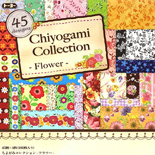 Origamipapier 018059, Chiyogami Collection Flower 15 x 15 cm