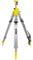 STANLEY Trípode de aluminio con elevador, rosca 5/8”, doble columna telescópica, altura ajustable de 102 cm a 292 cm, sistema de ajuste rápido, visagras fijadas con tornillos, 1-77-164