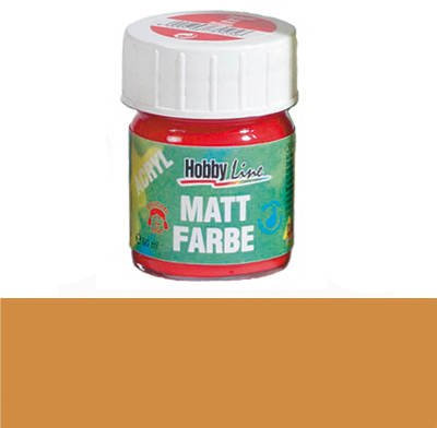 Hobby Line Acryl-Mattfarbe, 50ml, Ocker
