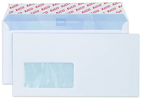 Elco 30779 Premium Briefumschlag, Dinlang, 100 g, weiß