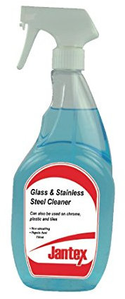 Jantex Glass And Stainless Steel Cleaner 750ml 280X100X50mm Detergent Rinse