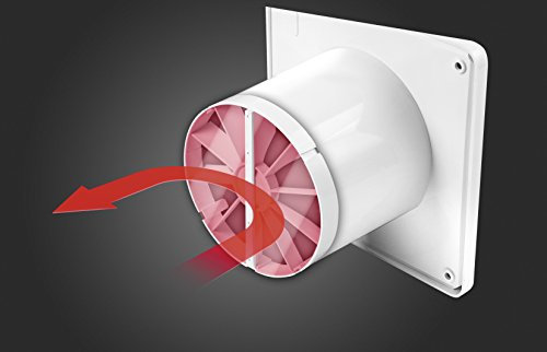 MKK Universelle Rückstauklappe für alle Ventilatoren Ø 100 mm Bad Ventilator Kleinraum Rohrventilator Rückschlagventil alle Awenta