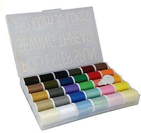 LEONIS Polyester-Nähgarn in 30 Farben mit je 110 m Lauflänge [ 93012 ]