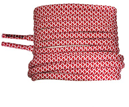 Mr. Lacy Ropies Schnürsenkel, Mehrfarbig (Red-White) 121-130 cm