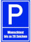 Kiwistar - Parkplatzschild - Alu Verbund kein PVC! - Wunschtext bis zu 20 Zeichen nach Wahl - 42 x 30cm