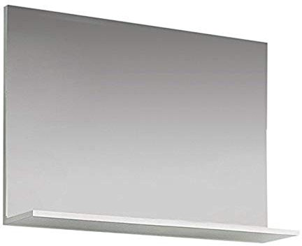 trendteam smart living - Amanda - Wandspiegel - Weiß - Garderobenspiegel mit Ablageboden - (BxHxT) 91 x 60 x 14 cm - passend für Flur, Wohnzimmer oder Badezimmer
