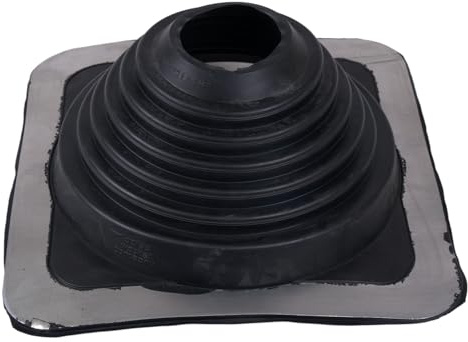 SILISTO EPDM Rohrmanschette - Rohrdurchmesser 140-292 mm - Dachdurchführung, Mauerdurchführung, Rohrabdeckung, Gummimuffe für Rohre - flexibler quadratischer Aluminiumrahmen