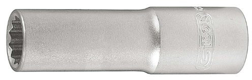 KS Tools 911.3990-E Douille bougie 12 pans - 3/8 - 14 mm avec caoutchouc - sur support