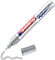 edding 750 Glanzlackmarker - silber - Packung mit 1 Lackmarker - Rundspitze 2-4 mm - Lackstift für Glas, Stein, Holz, Kunststoff und Papier - wasserfest, stark deckend